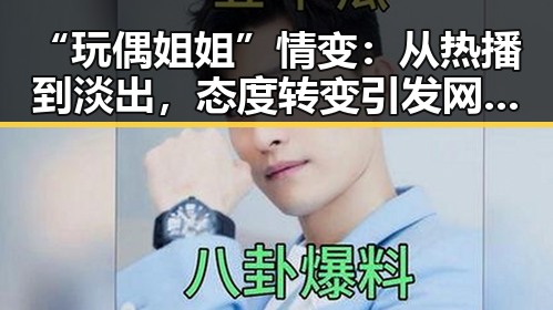 “玩偶姐姐”情变：从热播到淡出，态度转变引发网友热议